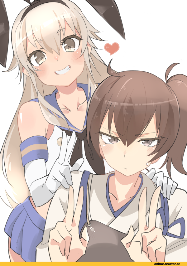 Kaga (Kantai Collection), Kantai Collection, Shimakaze, hibimeganesama, Anime