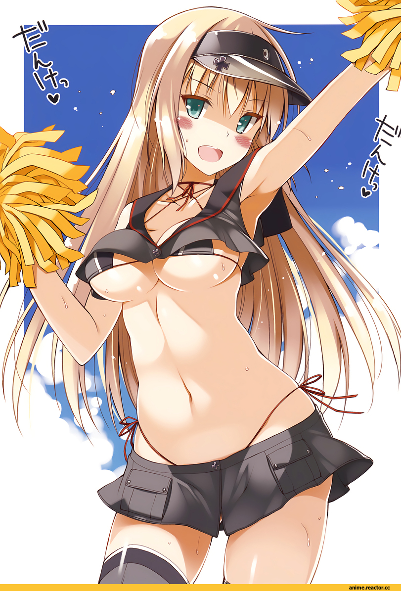 Oota Yuuichi, Anime Art, Bismarck (Kantai Collection), Kantai Collection, Anime Ero Swim, Anime Ero, удалённое, Anime