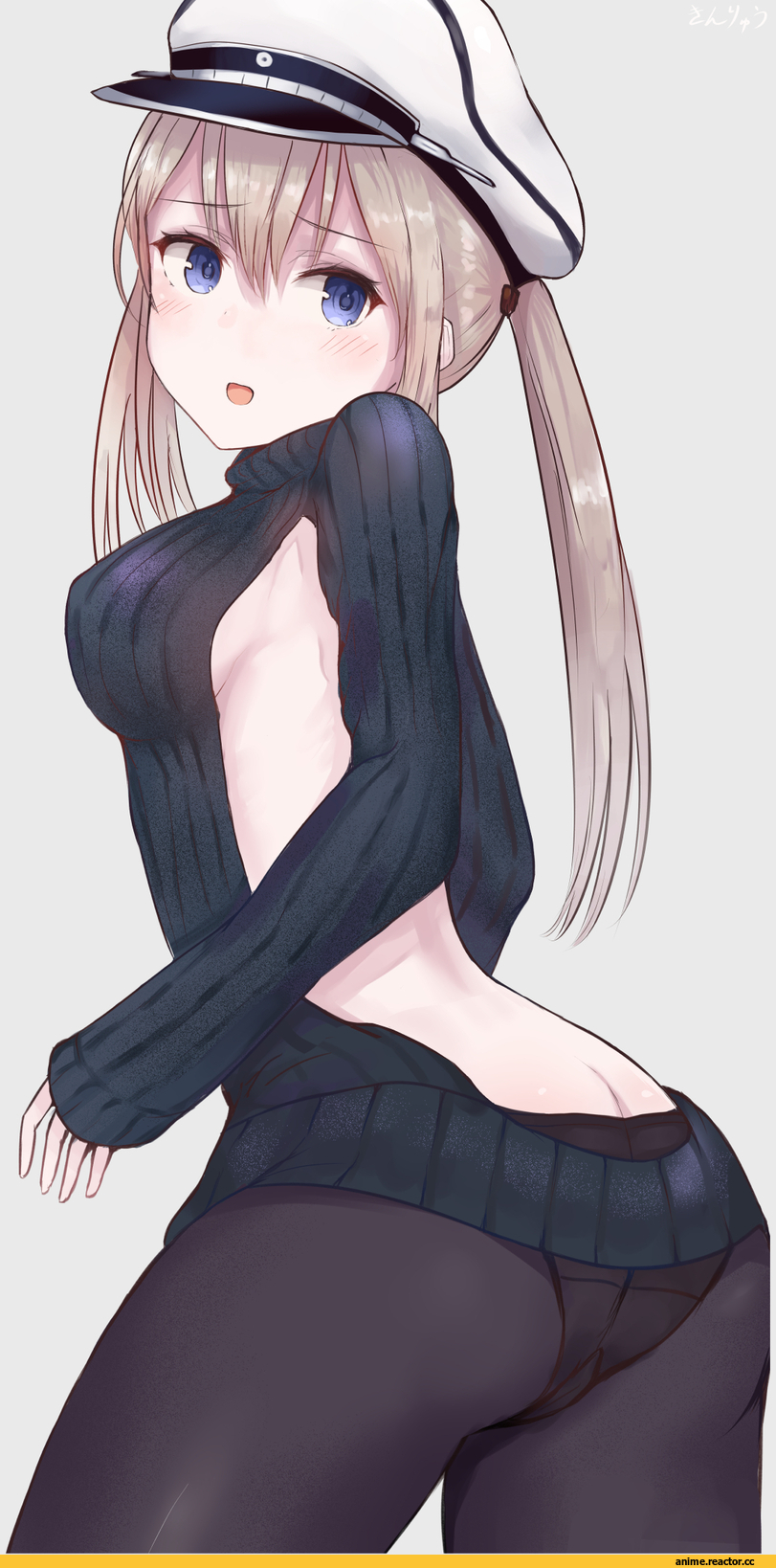 Graf Zeppelin, Kantai Collection, Anime Ero Pantsu, Anime Ero, Virgin Killer Sweater, kinryuu, Anime