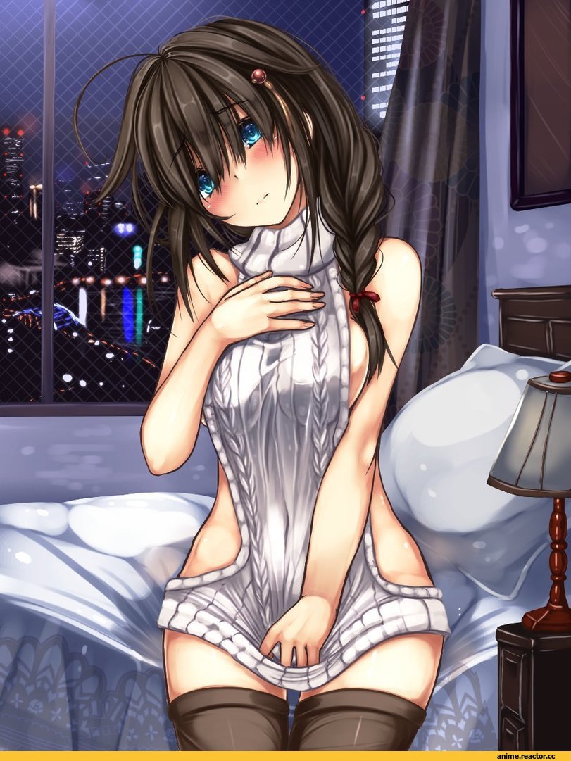 monikano, Shigure (Kantai Collection), Kantai Collection, Virgin Killer Sweater, Anime