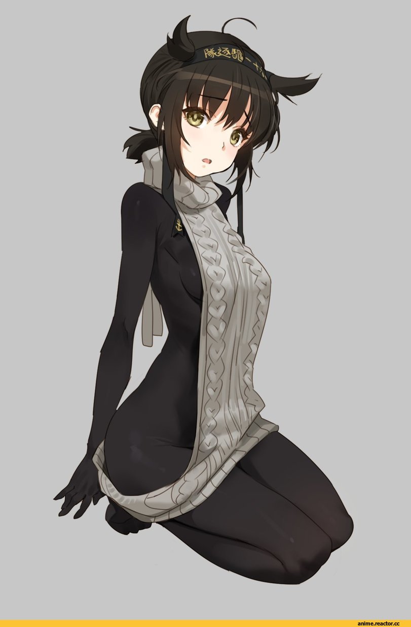 Kantai Collection, Hatsuzuki (Kantai Collection), liquify, Virgin Killer Sweater, Anime