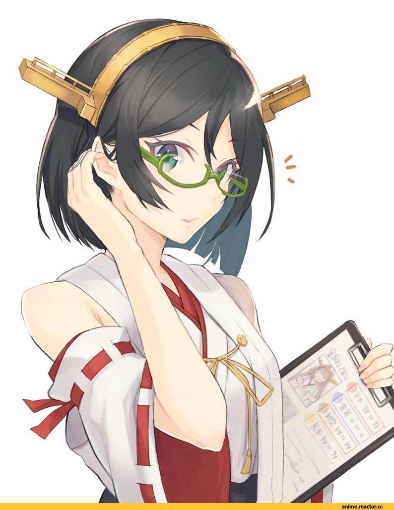 Kirishima (Kantai Collection), Kantai Collection, Megane, gi (melmail), Anime