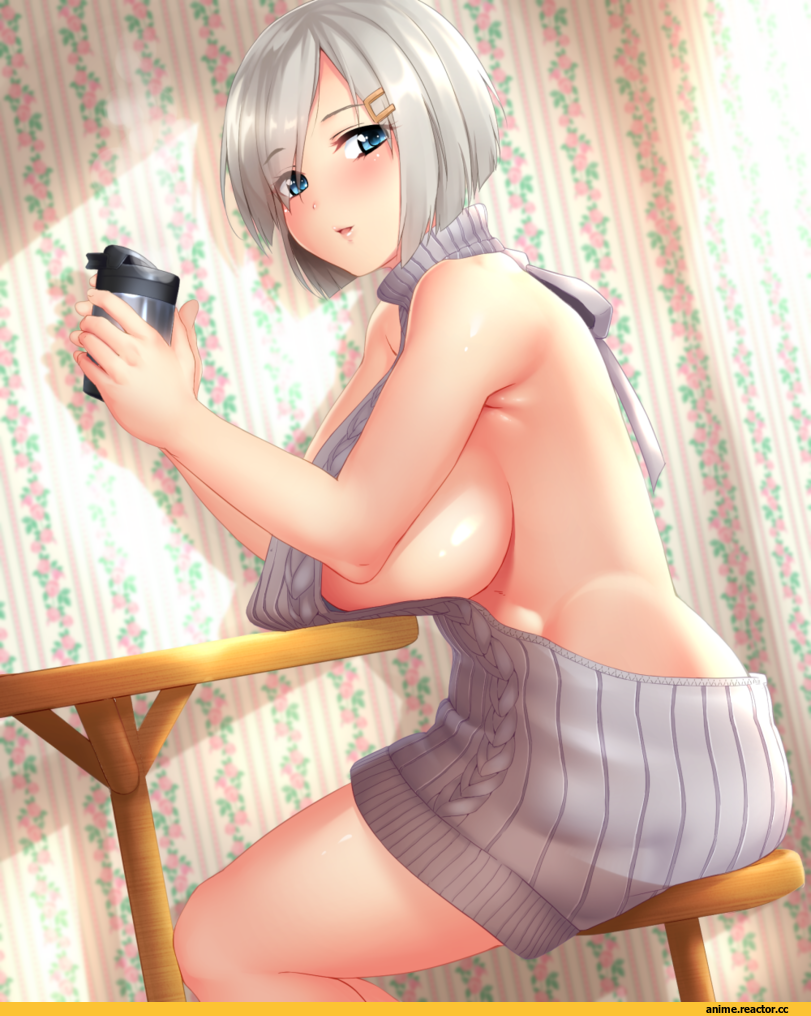 Hamakaze (Kantai Collection), Kantai Collection, Anime Ero Kyonyuu, Anime Ero, Virgin Killer Sweater, azihurai, Anime