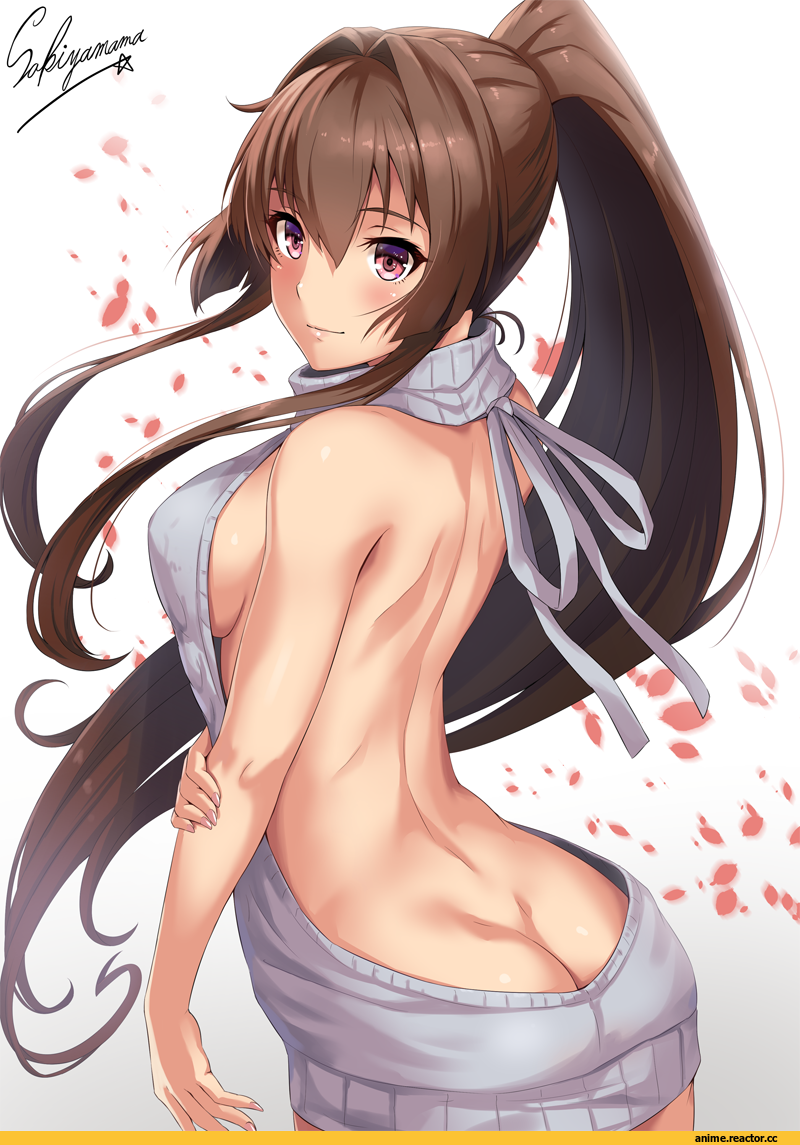 Yamato (Kantai Collection), Kantai Collection, Virgin Killer Sweater, Sakiyamama, Anime Art, Anime Ero, Anime Ero Ass, Anime