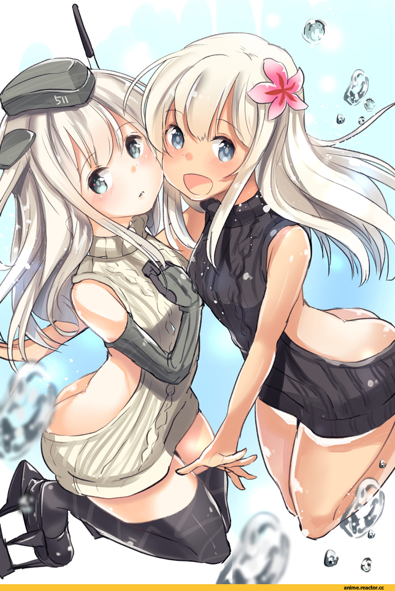 Virgin Killer Sweater, Ro-500 (Kantai Collection), Kantai Collection, U-511 (Kantai Collection), abi (abimel10), Anime