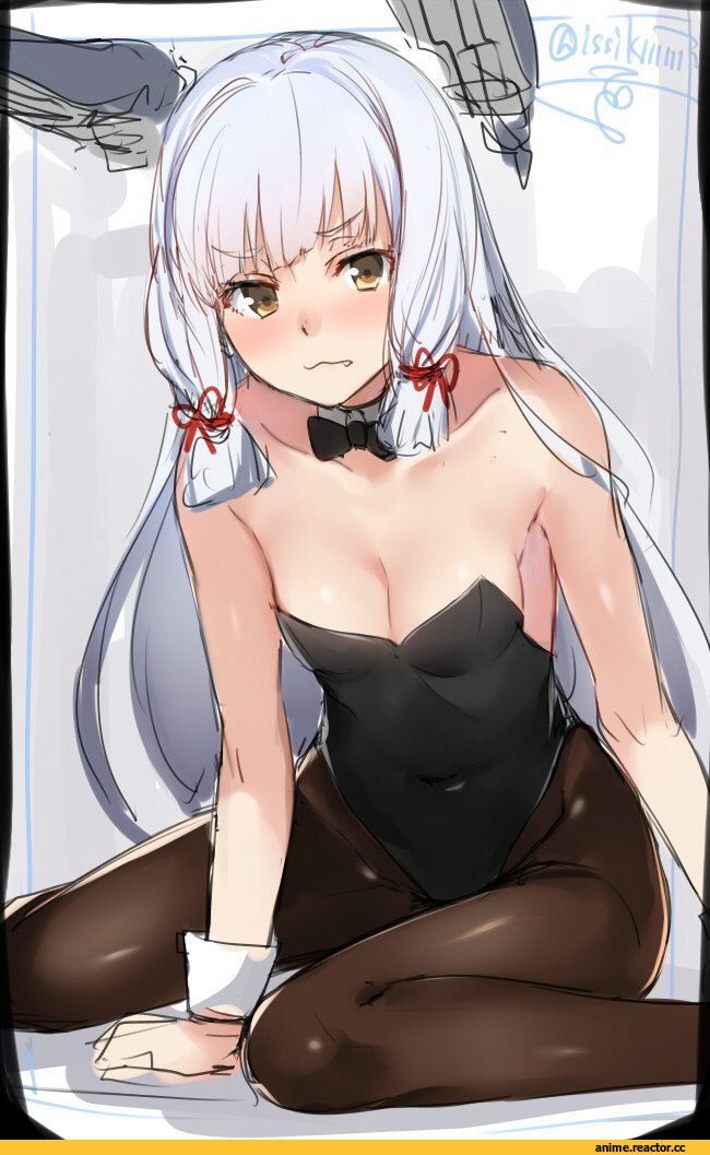 Murakumo, Kantai Collection, Isshiki (Ffmania7), Anime Art, Bunnysuit, Anime
