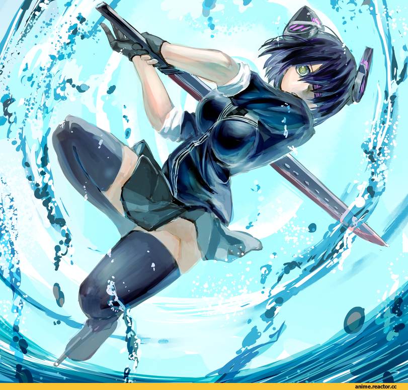 Tenryuu, Kantai Collection, Anime Paint, Anime Art, tuskryo, Опасные Няшки, Anime Няши, Anime
