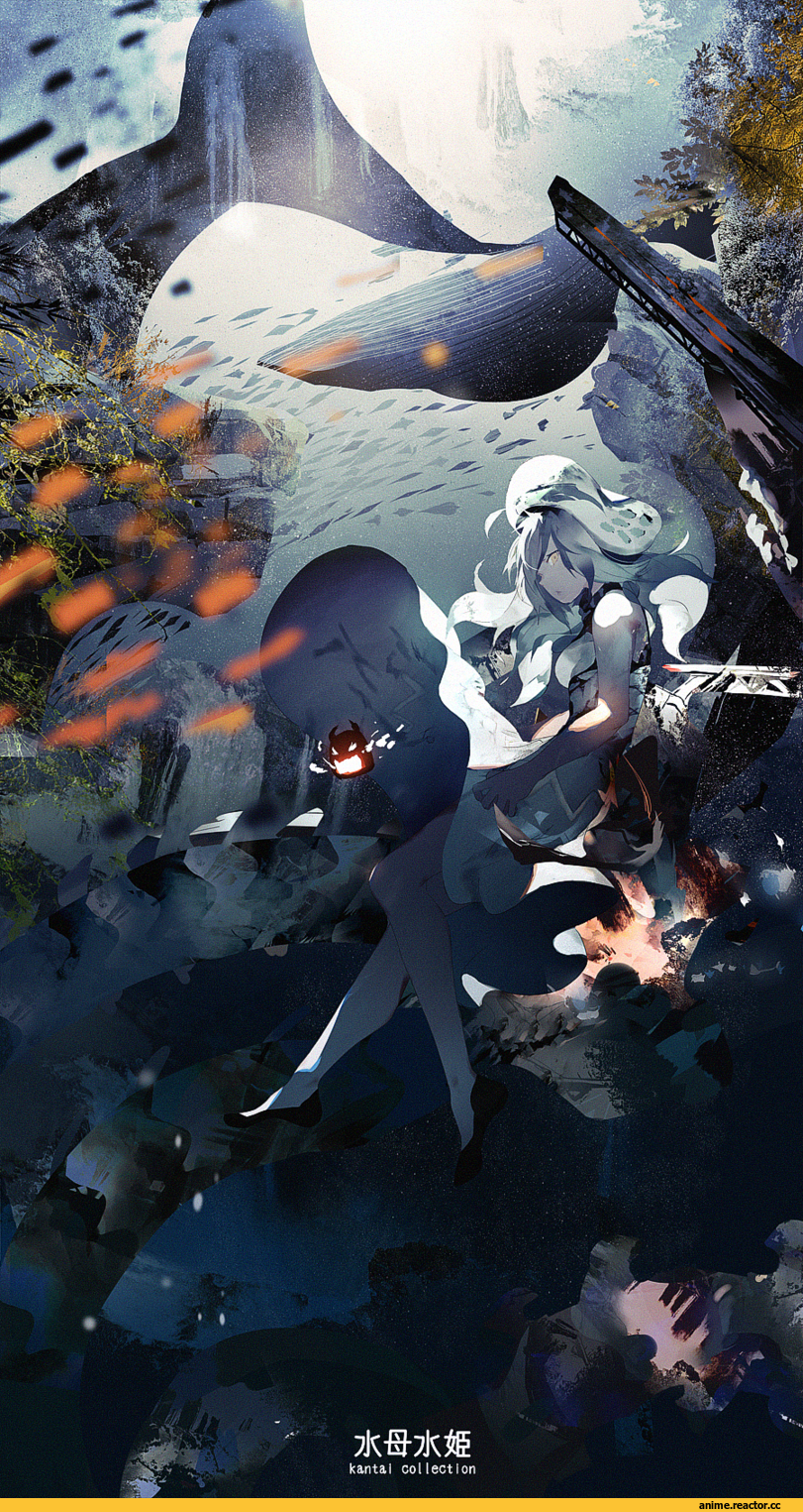 Shisu (Binzo3), seaplane tender water hime, Kantai Collection, Anime