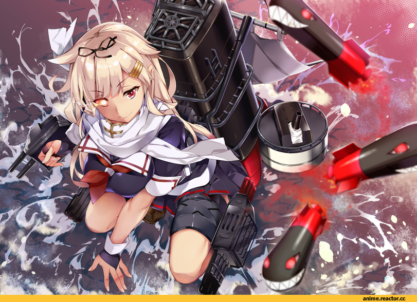 hidebuu, Yuudachi, Kantai Collection, Anime