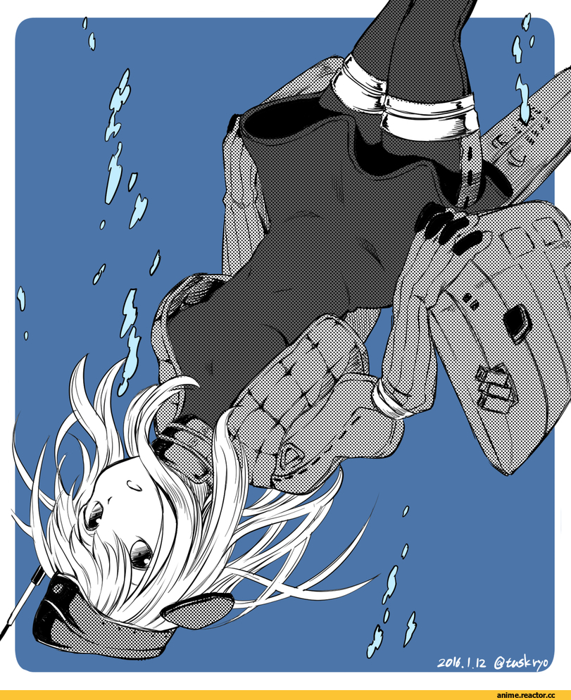 tuskryo, Monochrome (Anime), U-511 (Kantai Collection), Kantai Collection, Anime