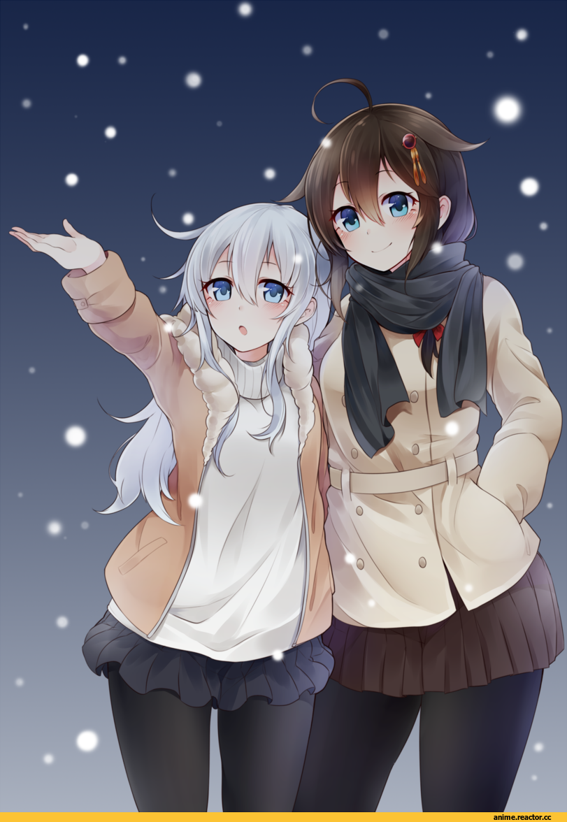 Kantai Collection, Hibiki (Kantai Collection), Shigure (Kantai Collection), matsunoki (unknown 751), Anime