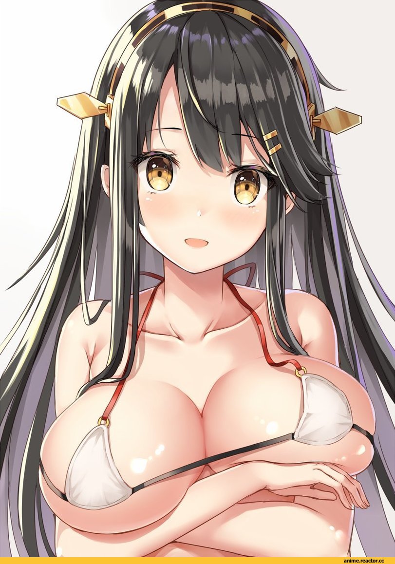 Nikkunemu, Anime Art, Haruna (Kantai Collection), Kantai Collection, Anime Ero Swim, Anime Ero, Anime Ero Kyonyuu, Anime
