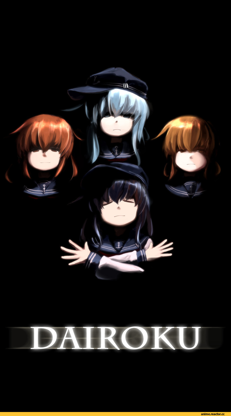 akatsuki (kantai collection), Kantai Collection, Hibiki (Kantai Collection), ikazuchi (kantai collection), Inazuma (Kantai Collection), tsubasa (abchipika), parody, Anime