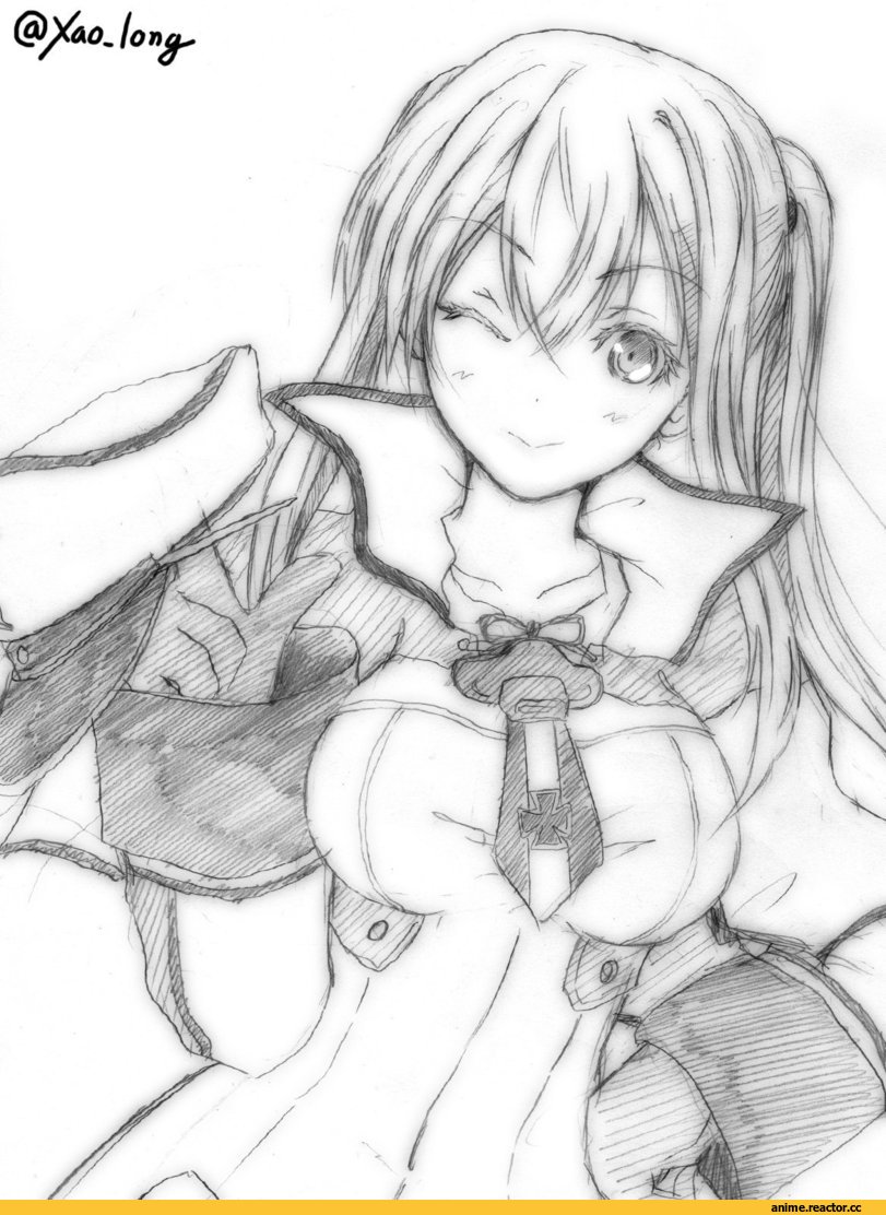 chicken99, Monochrome (Anime), Graf Zeppelin, Kantai Collection, Asashio, Anime