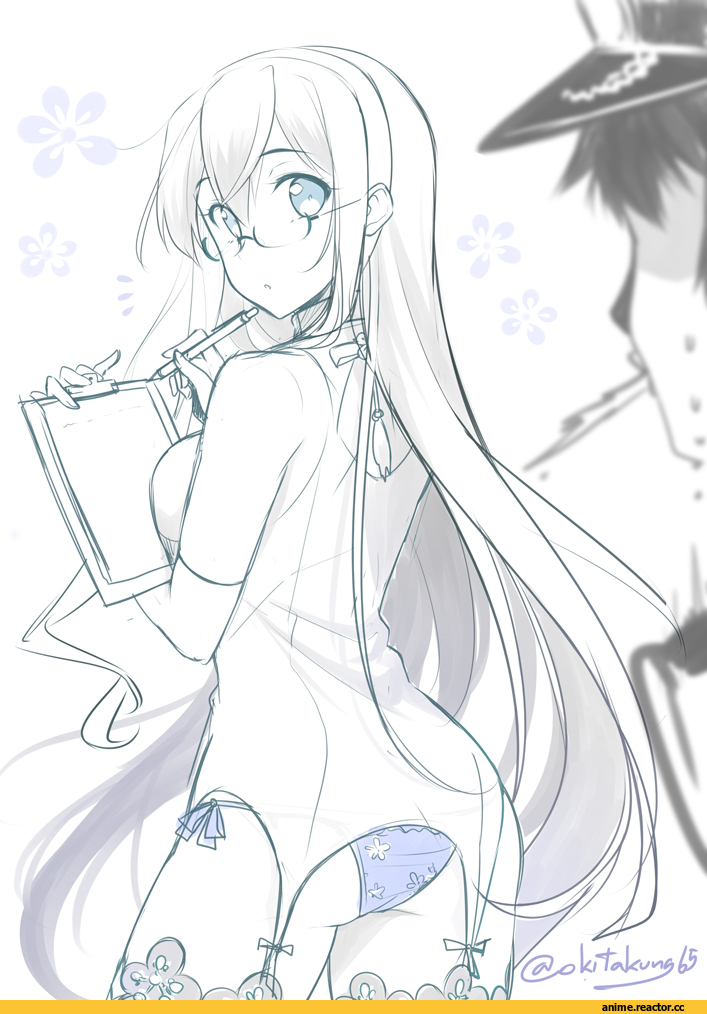 Ooyodo (Kantai Collection), Kantai Collection, Anime Ero Pantsu, Anime Ero, Okitakung, Anime Art, Admiral (Kantai Collection), Monochrome (Anime), Anime