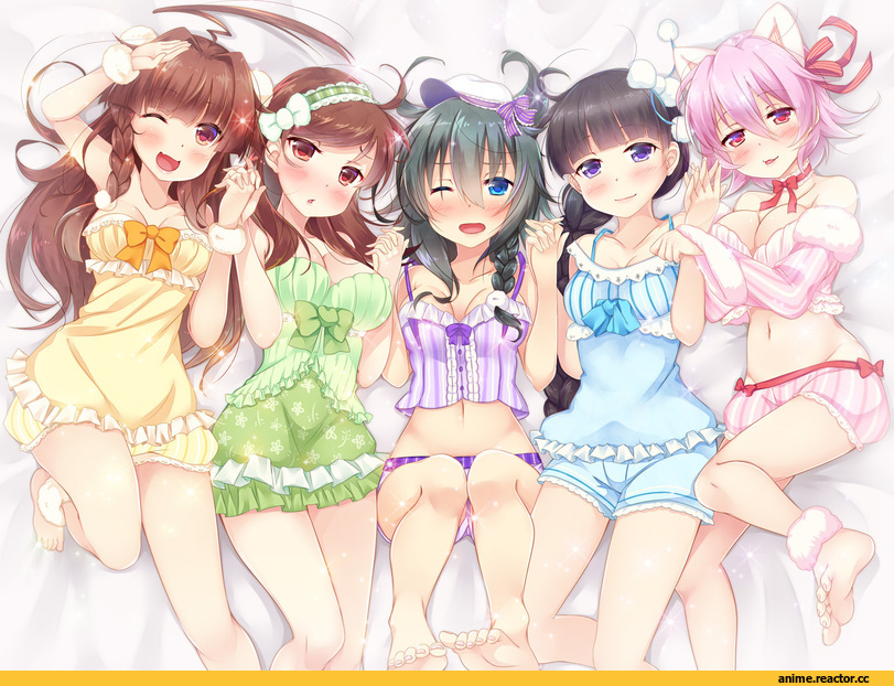 Kantai Collection, kiso (kantai collection), Kitakami (Kantai Collection), Kuma (Kantai Collection), Ooi (Kantai Collection), Tama (Kantai Collection), yukina (black0312), Anime