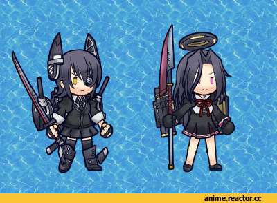 Tatsuta, Kantai Collection, Tenryuu, sanari (quarter iceshop), Аниме гифки, Anime