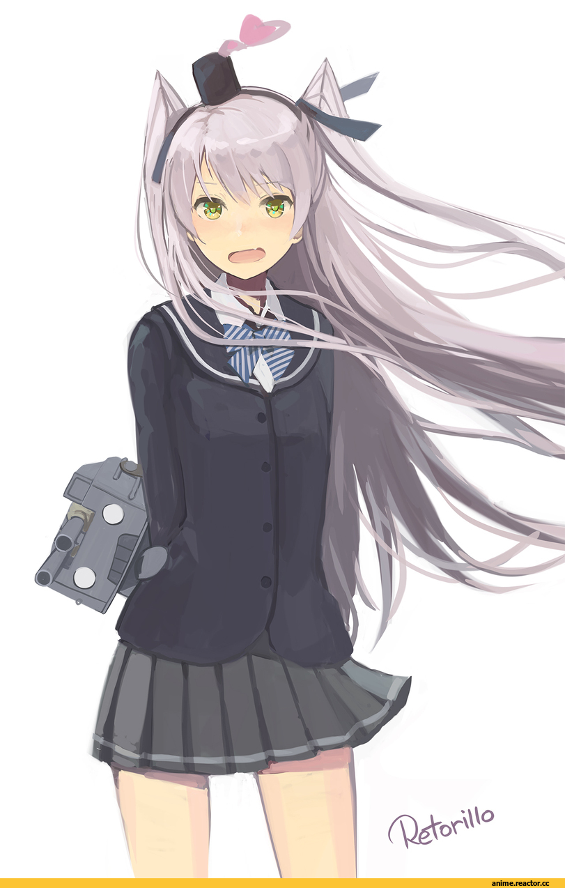 Kantai Collection, Amatsukaze (Kantai Collection), retorillo, rensouhou-kun, Anime