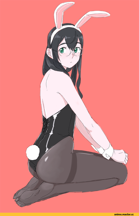 Kantai Collection, Ooyodo (Kantai Collection), Makigumo, Megane, Ojipon, Bunnysuit, Usagimimi, Animal Ears, Anime