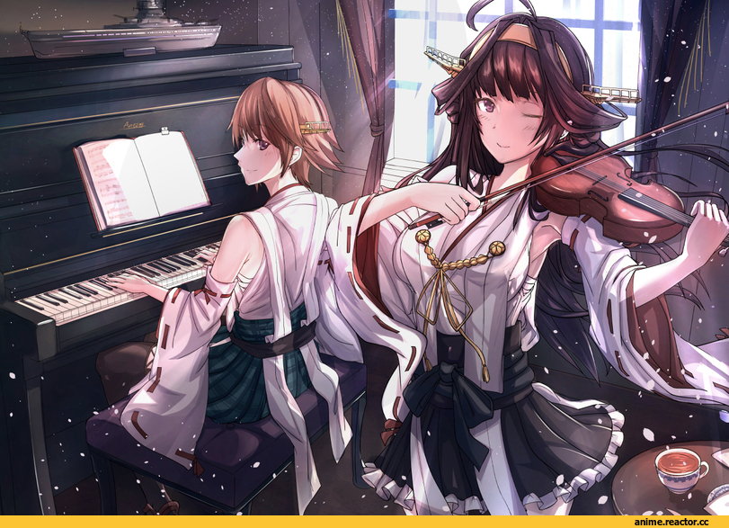 antiqq, Kongou (Kantai Collection), Kantai Collection, Hiei, Anime