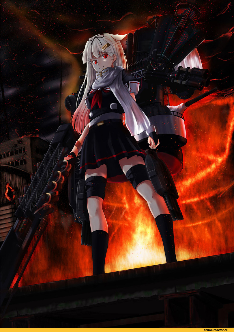 Yuudachi, Kantai Collection, Anime Art, m134, Anime