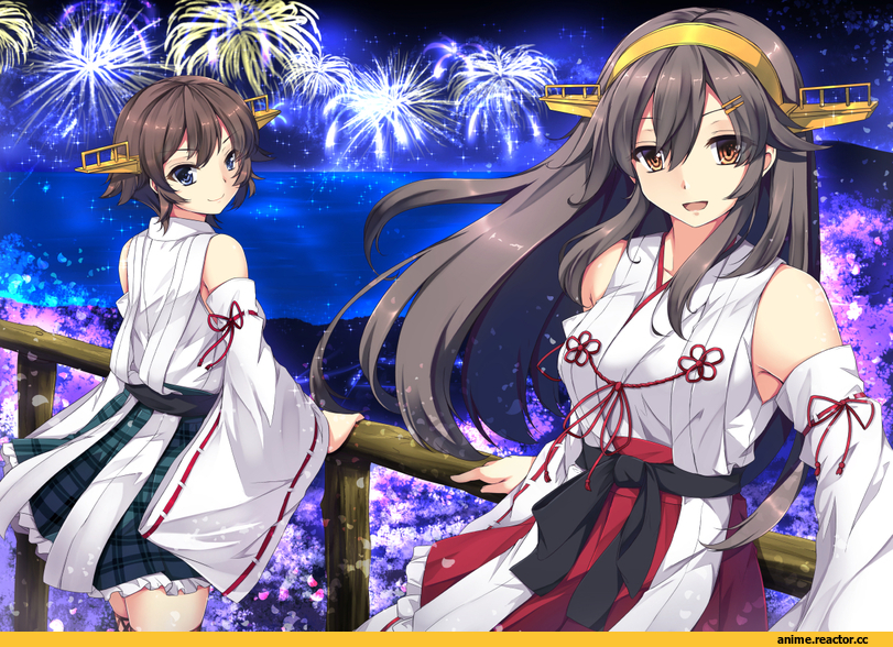 Sheita, Haruna (Kantai Collection), Kantai Collection, hiei (kantai collection), Anime