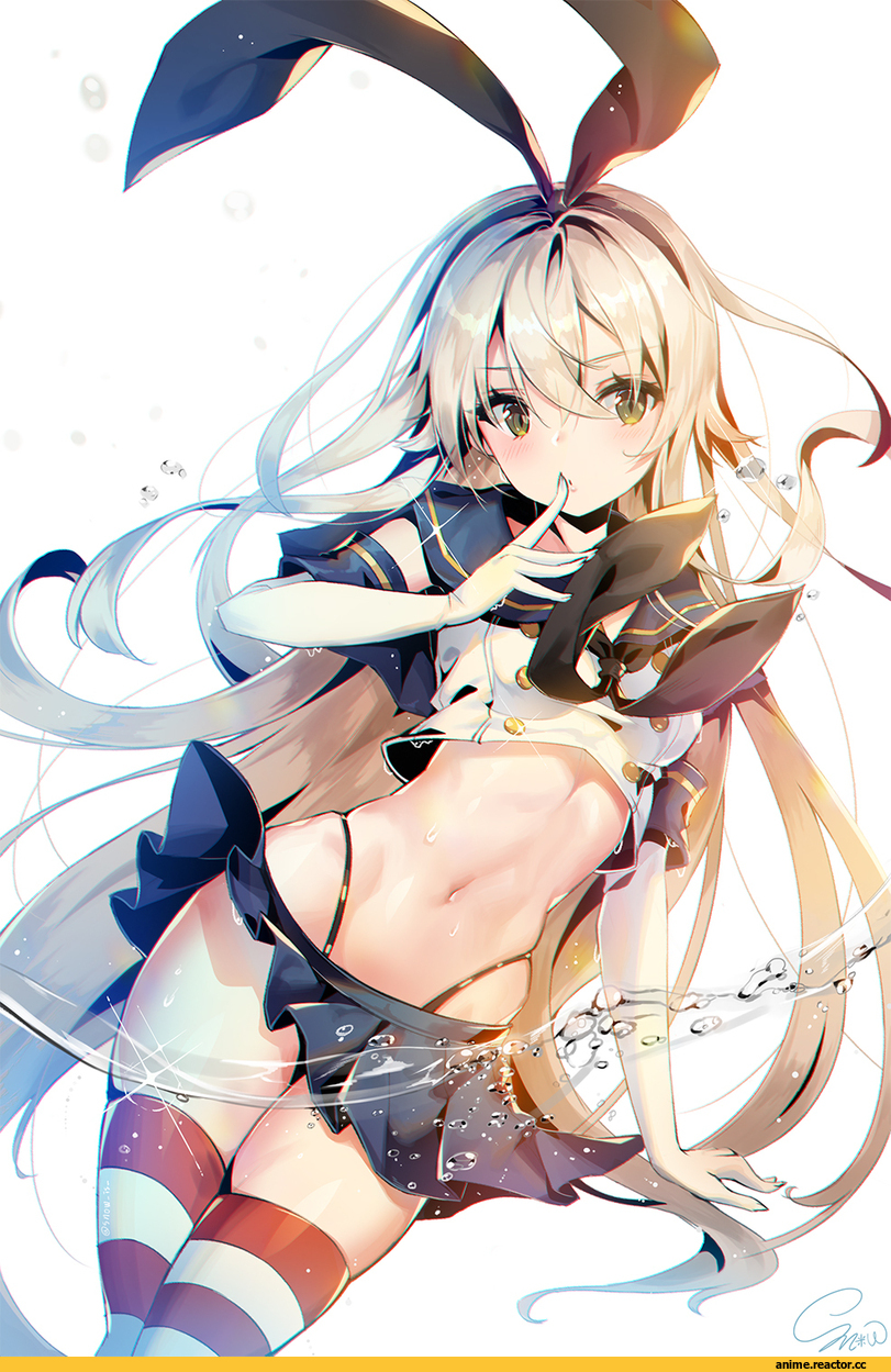 Shimakaze, Kantai Collection, snow is, Anime
