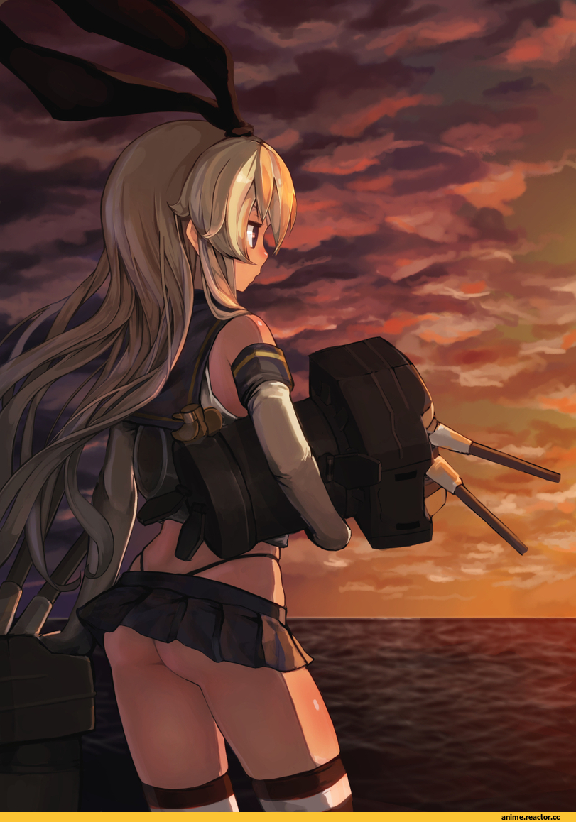 Shimakaze, Kantai Collection, Anime Art, Anime Paint, siesta (artist), Anime
