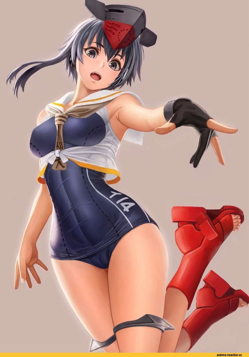 I-14, yamaneko (tkdrumsco), Kantai Collection, Anime