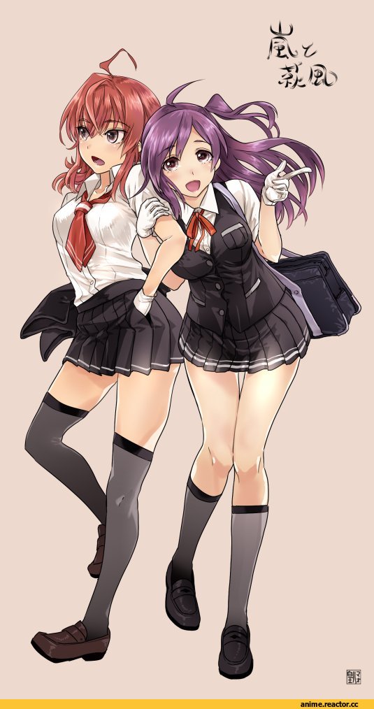 sumeragi hamao, Hagikaze (Kantai Collection), Kantai Collection, Arashi (Kantai Collection), Anime