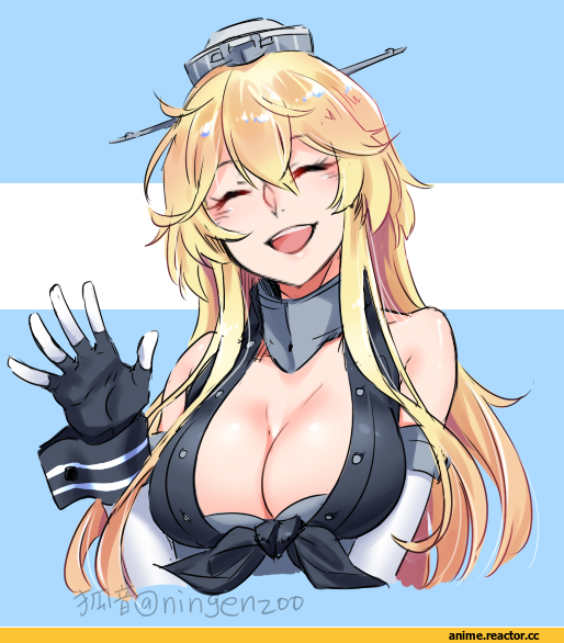 Anime Art, Kantai Collection, Iowa (Kantai Collection), ko-on (ningen zoo), artist, Anime