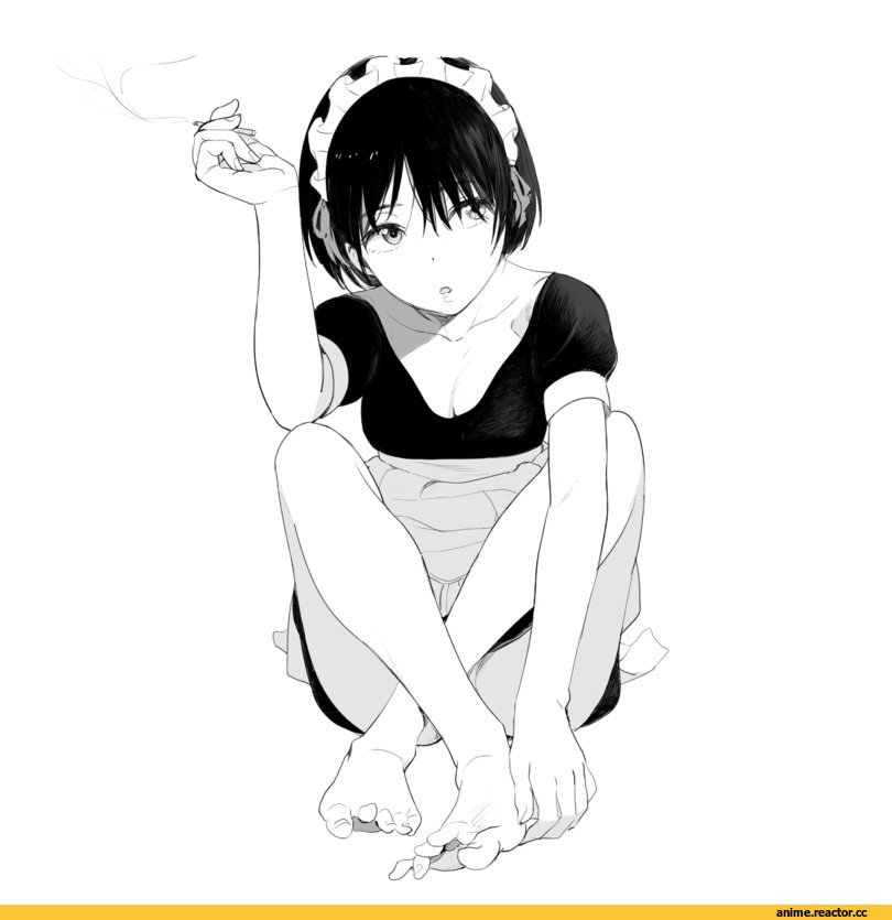 AO, Anime Art, Monochrome (Anime), Maid, Anime Ero Pantsu, Anime Ero, Anime Feet, Mebae, Anime