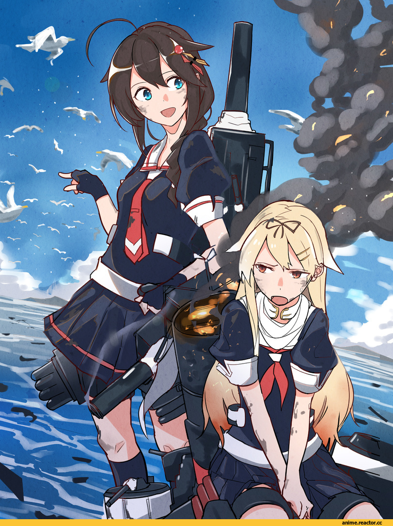 sy-l-via, Haruna (Kantai Collection), Kantai Collection, Kongou (Kantai Collection), Kirishima (Kantai Collection), Hiei, Yuudachi, Shigure (Kantai Collection), Anime