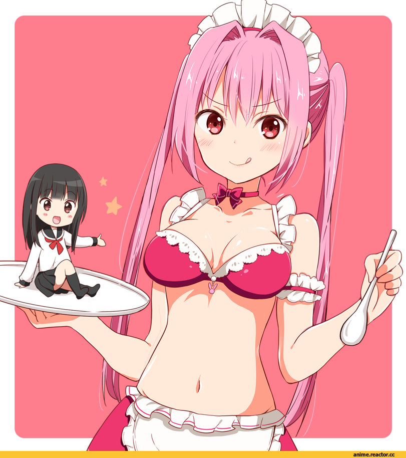 chikanoko, chijou noko, tsugou makina, ragho no erika, Anime Ero Swim, Anime Ero, Maid, chibi, Anime