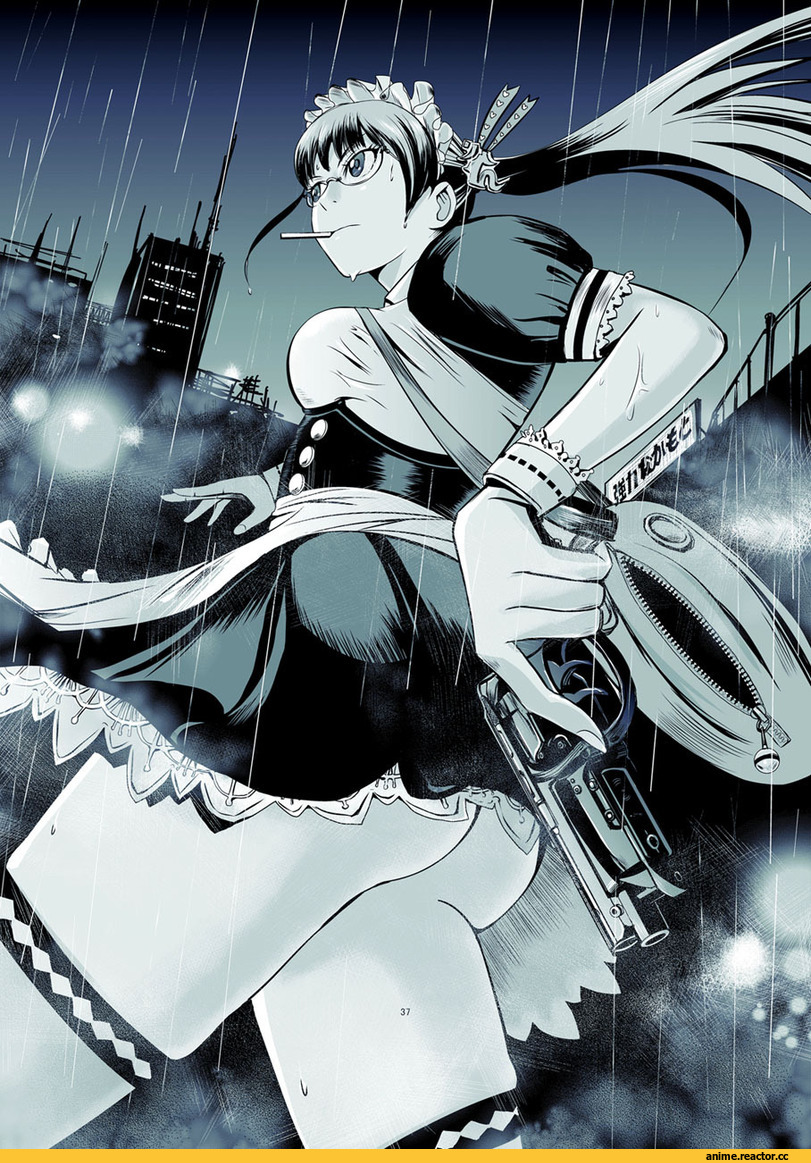 Anime Art, mimura kaoru, Monochrome (Anime), Anime Original, Maid, Опасные Няшки, Anime Няши, Anime