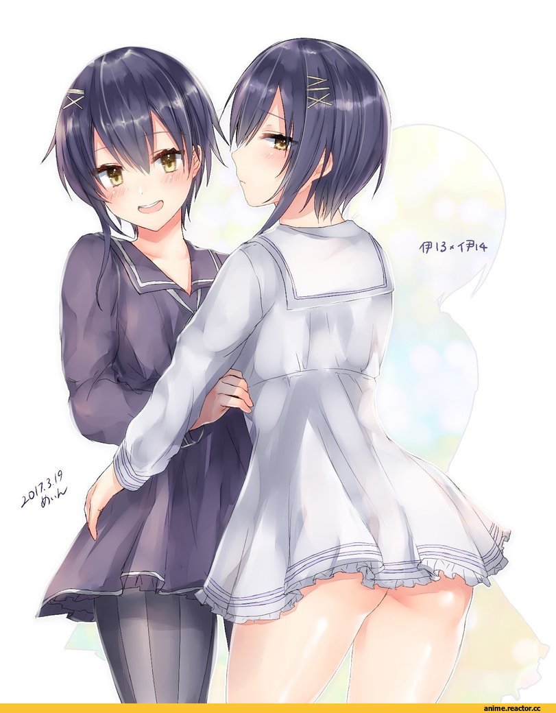 I-13, I-14, Sakiryo Kanna, Kantai Collection, Anime