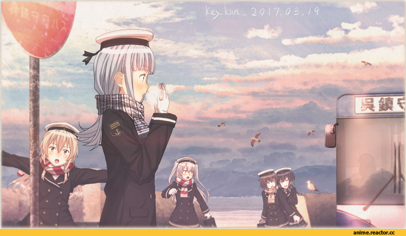 key kun, Amatsukaze (Kantai Collection), Kantai Collection, Hatsukaze, Shimakaze, Tokitsukaze (Kantai Collection), Yukikaze, Anime