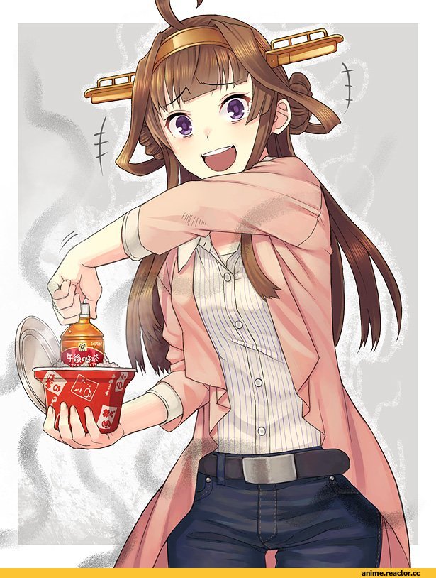 Kantai Collection, Kongou (Kantai Collection), Itou (Onsoku Tassha), Anime Art, Anime
