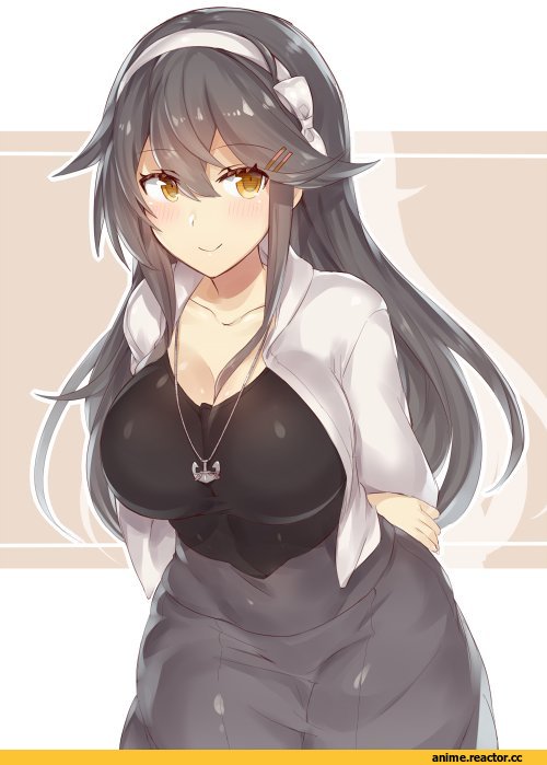 Haruna (Kantai Collection), Kantai Collection, Yamaarashi, Anime Art, Anime