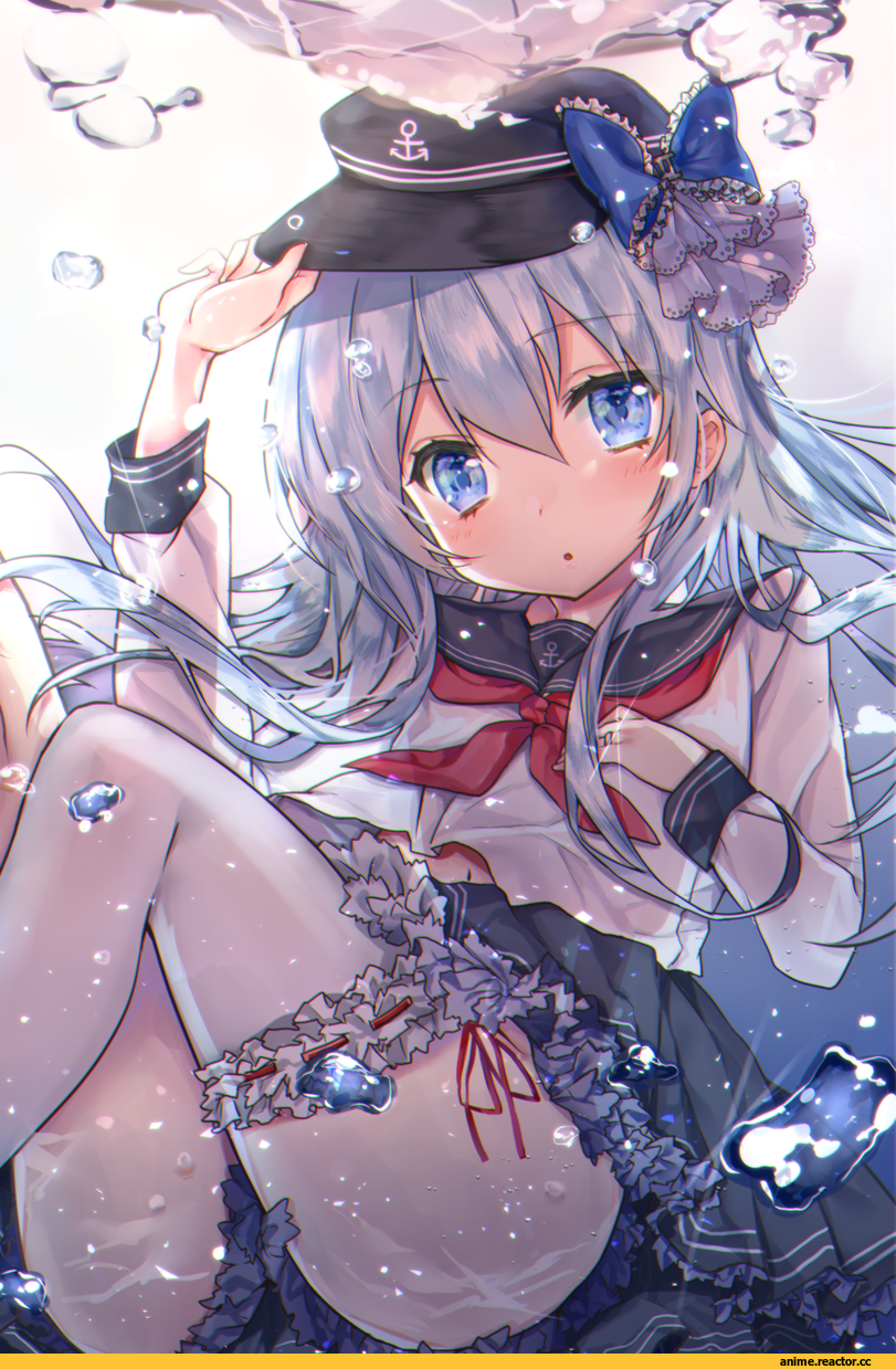 Anime Art, hoshimiya nazuna, Kantai Collection, Hibiki (Kantai Collection), Anime