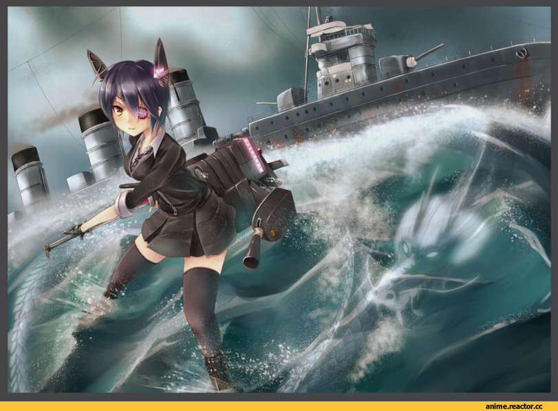 Tenryuu, Kantai Collection, gamyuu (gamyu), Anime