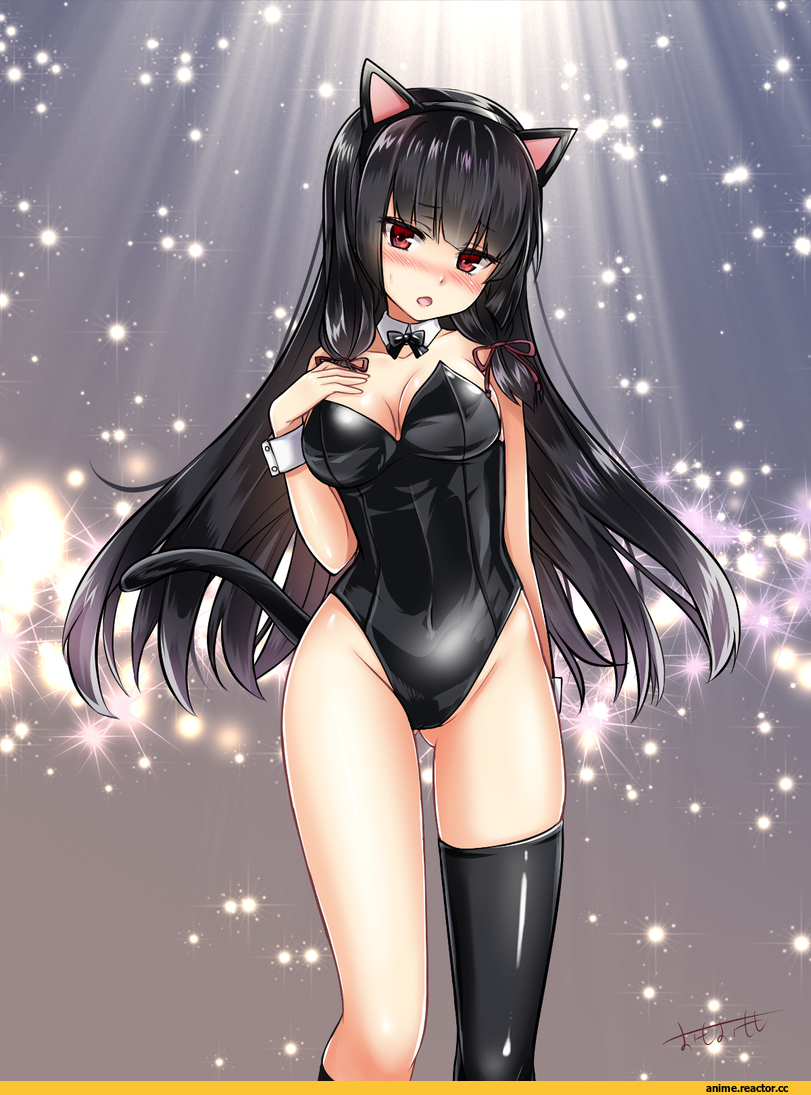 Kantai Collection, Isokaze (Kantai Collection), omoomomo, Anime Art, nekomimi, Animal Ears, Anime