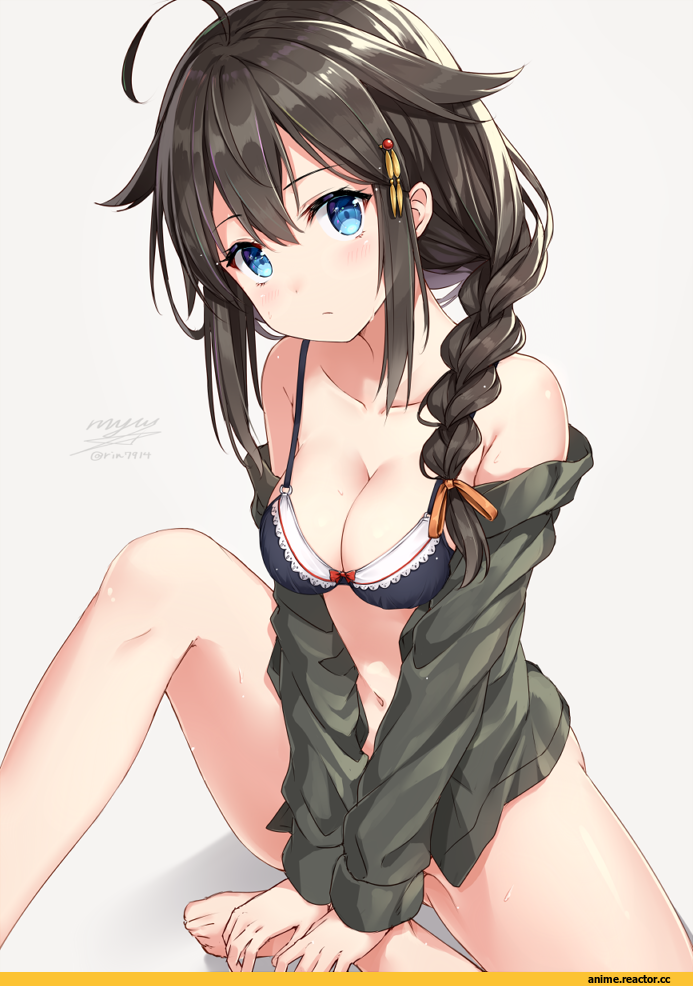 Kantai Collection, Shigure (Kantai Collection), Nikkunemu, Anime Art, Anime Ero Swim, Anime Ero, Anime