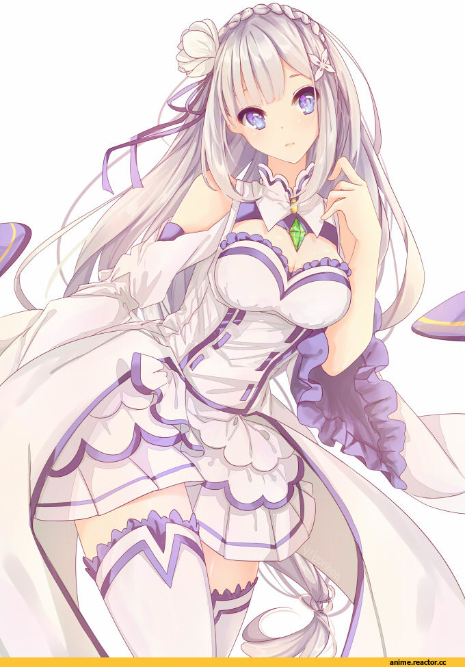 Emilia (re zero), Re Zero Kara Hajimeru Isekai Seikatsu, Vebonbon, Anime