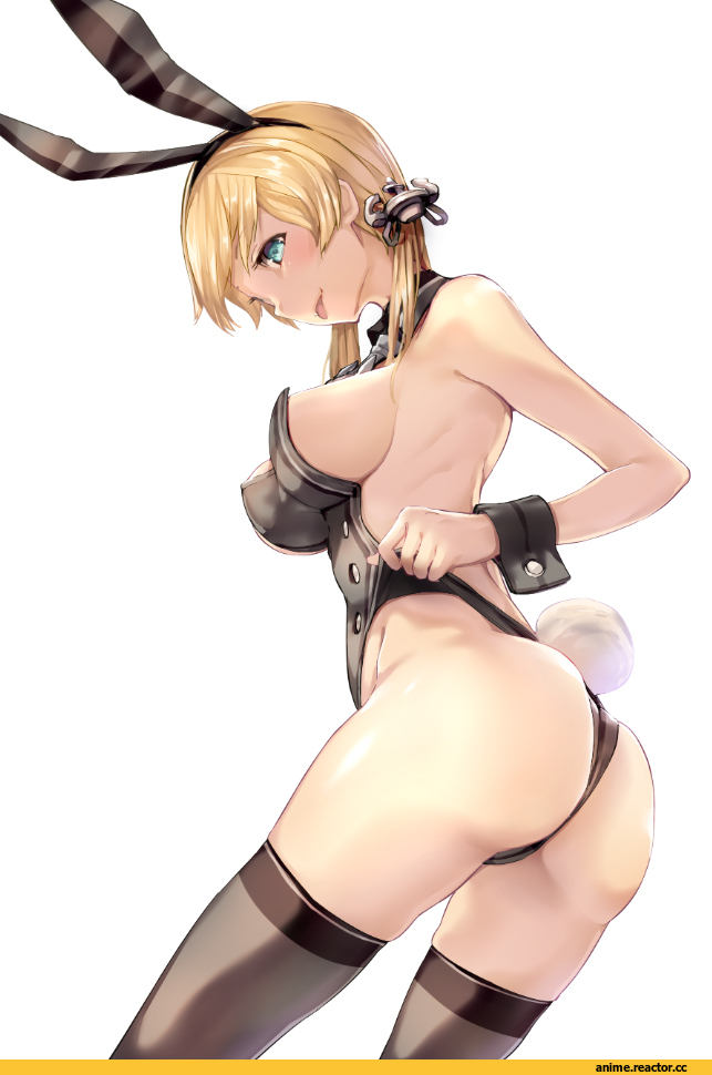 Prinz Eugen (Kantai Collection), Kantai Collection, Bunnysuit, Usagimimi, Animal Ears, Armadillo-Tokage, Anime Art, oshiri, Anime Ero, Anime