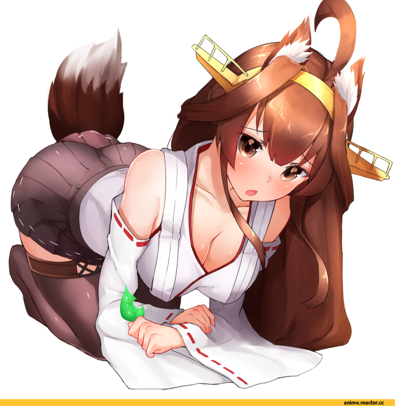 Kongou (Kantai Collection), Kantai Collection, boruhis, Animal Ears, Anime