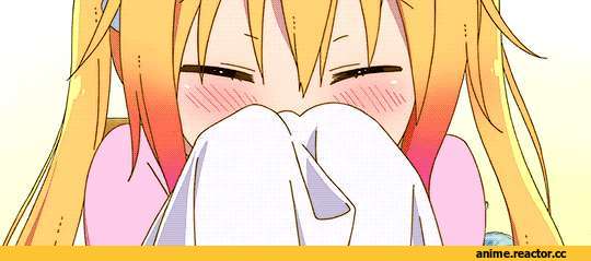 Tooru (MaiDragon), Kobayashi-san Chi no Maid Dragon, Dragon Girl (Anime), Monster Girl (Anime), Maid, anime gifs, Anime