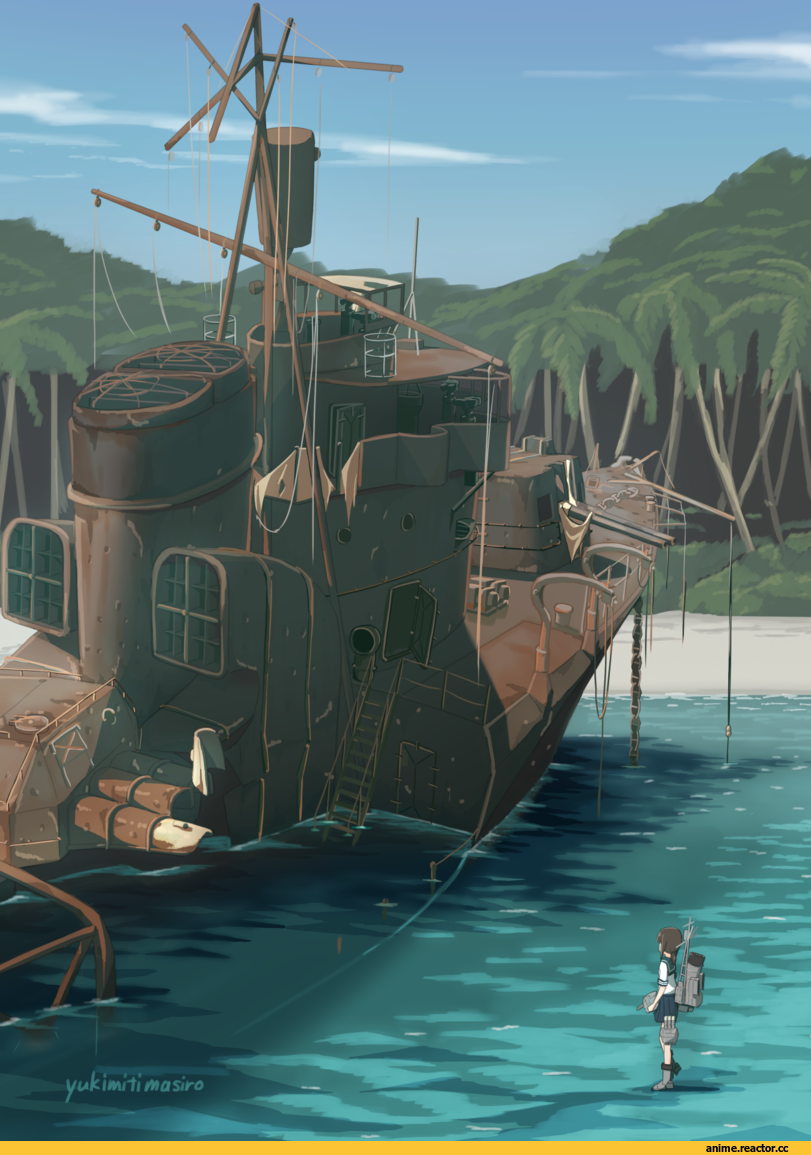 Fubuki (Kantai Collection), Kantai Collection, shiro yukimichi, Anime
