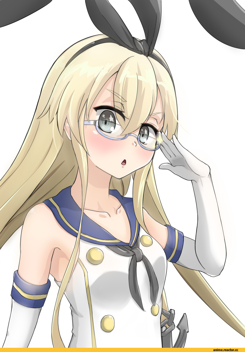 Anime Art, Misheteyalu, Kantai Collection, Shimakaze, Megane, Anime