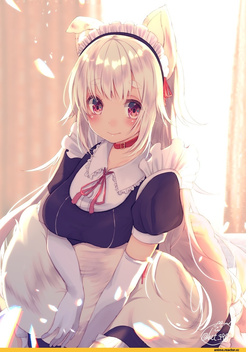 Chita (Ketchup), Anime Art, Animal Ears, Maid, удалённое, Anime